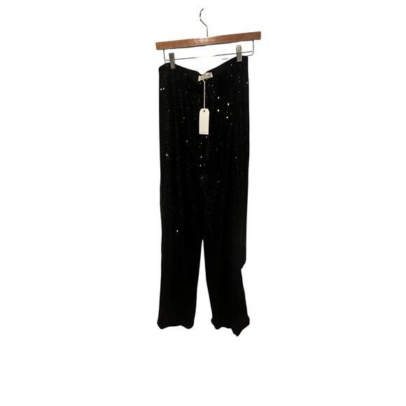 NWT By Together Black Sequin Wide Leg Pants Women’s Size Large Party Evening - Picture 6 of 6
